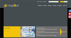 Desktop Screenshot of megasun.de