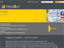 Tablet Screenshot of megasun.de